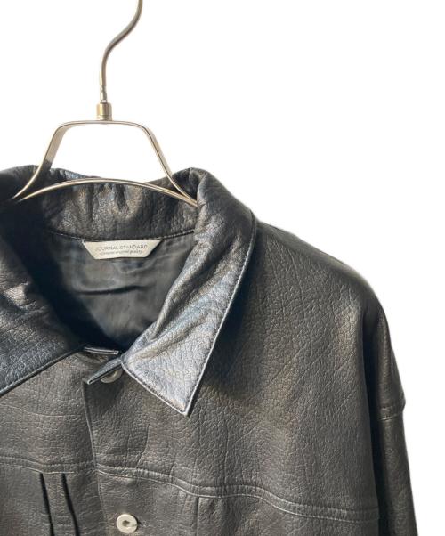JOURNAL STANDARD（ジャーナルスタンダード）JOURNAL STANDARD (ジャーナルスタンダード) ラムレザー トラッカージャケット ブラック サイズ:Lの古着・服飾アイテム