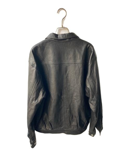 JOURNAL STANDARD（ジャーナルスタンダード）JOURNAL STANDARD (ジャーナルスタンダード) ラムレザー トラッカージャケット ブラック サイズ:Lの古着・服飾アイテム