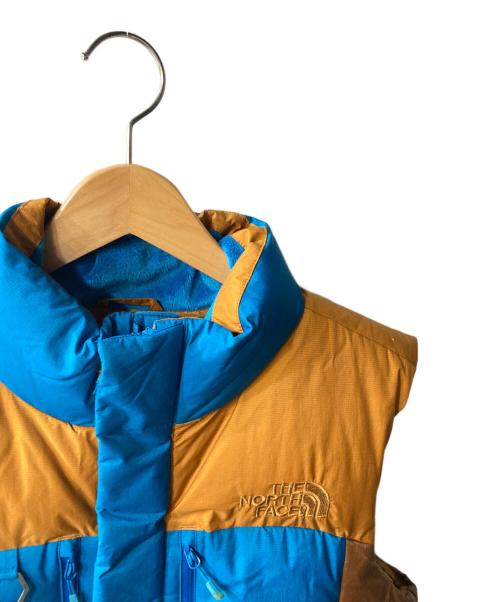 THE NORTH FACE（ザ ノース フェイス）THE NORTH FACE (ザ ノース フェイス) ダウンベスト ブラウン×ブルー サイズ:95の古着・服飾アイテム