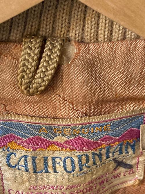CALIFORNIAN（カリフォルニアン）CALIFORNIAN (カリフォルニアン) レザーブルゾン ベージュ サイズ:42の古着・服飾アイテム