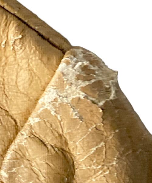 CALIFORNIAN（カリフォルニアン）CALIFORNIAN (カリフォルニアン) レザーブルゾン ベージュ サイズ:42の古着・服飾アイテム