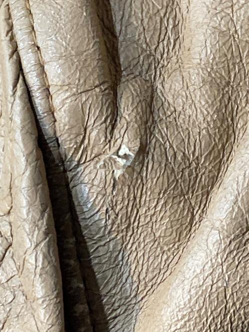 CALIFORNIAN（カリフォルニアン）CALIFORNIAN (カリフォルニアン) レザーブルゾン ベージュ サイズ:42の古着・服飾アイテム