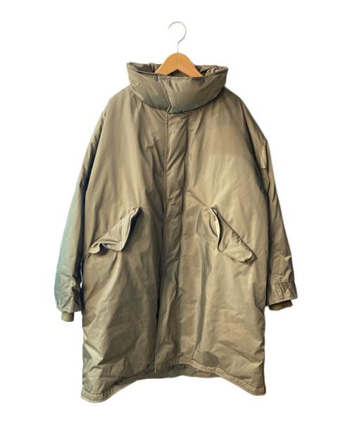 The Loft labo（ザロフトラボ）The Loft labo (ザロフトラボ) KAWADA FEATHER スタンドカラーダウンコート カーキの古着・服飾アイテム