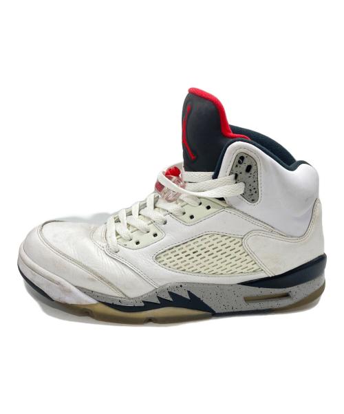 NIKE（ナイキ）NIKE (ナイキ) AIR JORDAN 5 RETRO ホワイト サイズ:27cmの古着・服飾アイテム