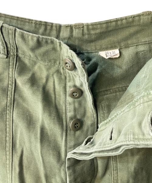 US ARMY（ユーエスアーミー）US ARMY (ユーエスアーミー) BAKER PANTS カーキ サイズ:ｗ34の古着・服飾アイテム