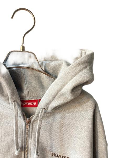 SUPREME（シュプリーム）Supreme (シュプリーム) Crest Zip Up Hooded Sweatshirt グレー サイズ:Lの古着・服飾アイテム