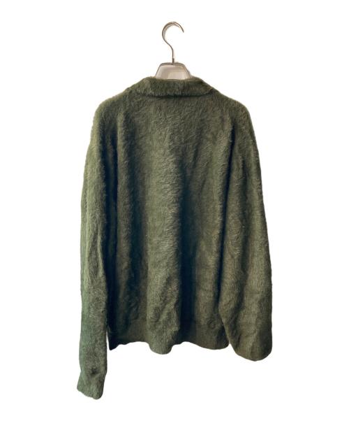 thisisneverthat（ディスイズネバーザット）thisisneverthat (ディスイズネバーザット) SCT-Logo Shaggy Knit Polo グリーン サイズ:Lの古着・服飾アイテム