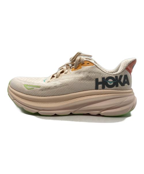 HOKAONEONE（ホカオネオネ）HOKAONEONE (ホカオネオネ) CLIFTON9 ベージュ サイズ:22.5cmの古着・服飾アイテム