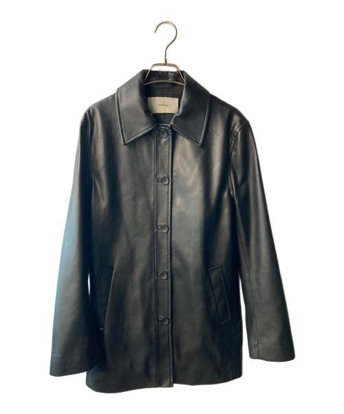 TODAYFUL（トゥデイフル）TODAYFUL (トゥデイフル) Ecoleather Soutiencollar Jacket ブラック サイズ:36の古着・服飾アイテム