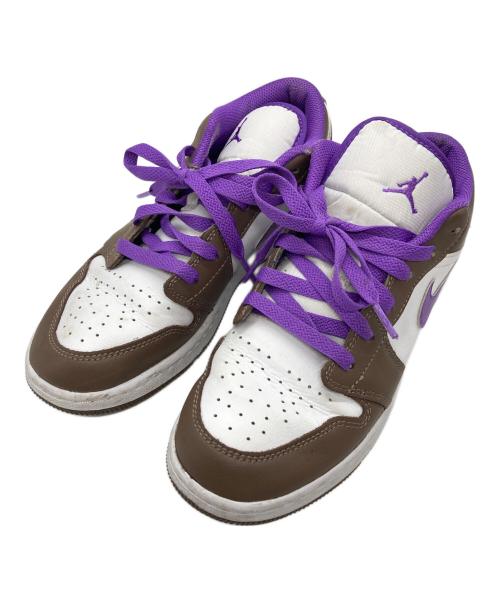 NIKE（ナイキ）NIKE (ナイキ) AIR JORDAN 1 LOW パープル×ブラウン サイズ:23.5cmの古着・服飾アイテム