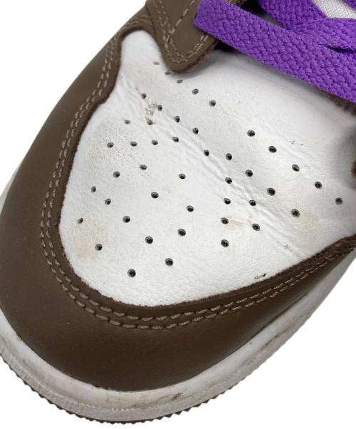 NIKE（ナイキ）NIKE (ナイキ) AIR JORDAN 1 LOW パープル×ブラウン サイズ:23.5cmの古着・服飾アイテム