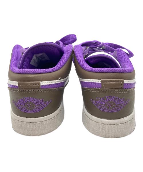 NIKE（ナイキ）NIKE (ナイキ) AIR JORDAN 1 LOW パープル×ブラウン サイズ:23.5cmの古着・服飾アイテム