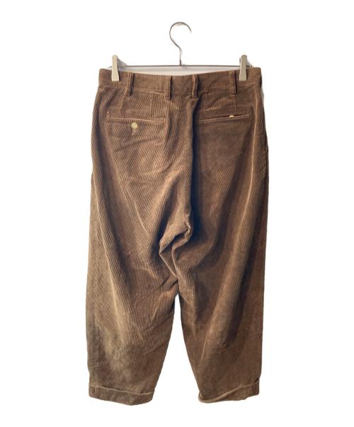 BEAMS PLUS（ビームスプラス）BEAMS PLUS (ビームスプラス) 2 Pleats Tapered Corduroy ブラウン サイズ:Ｍの古着・服飾アイテム