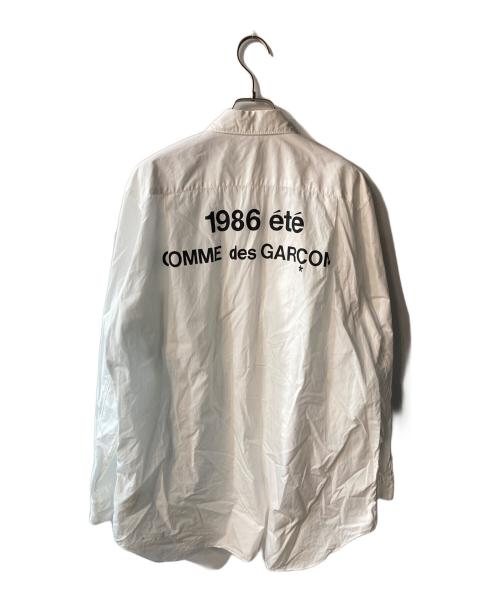 CDG（シーディージー）CDG (シーディージー) 1986 COMME des GARCONS ARCHIVE SHIRT ホワイト サイズ:XLの古着・服飾アイテム