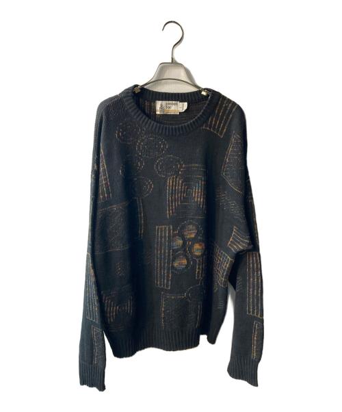 london fog（ロンドンフォグ）LONDON FOG (ロンドンフォグ) ニット ブラック サイズ:Lの古着・服飾アイテム