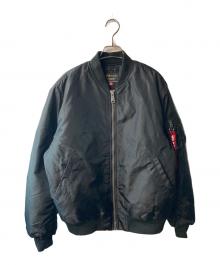 ALPHA（アルファ）の古着「OXFORD FLIGHT JACKET」｜ブラック