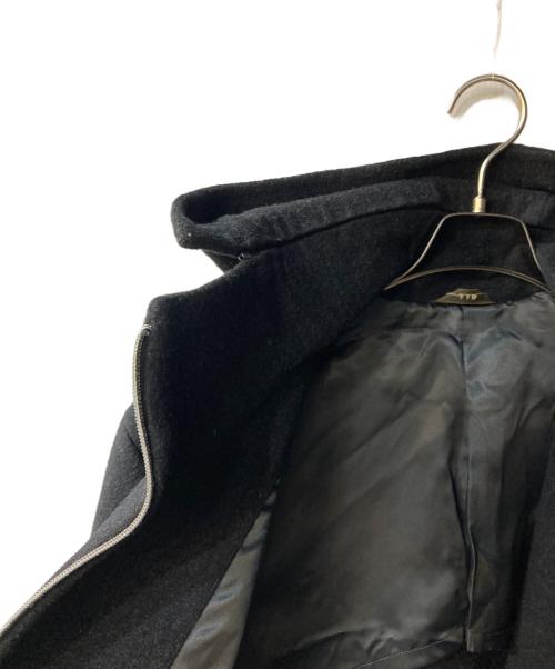 A.A.R（アール）A.A.R (アール) フーデットウールコート ブラック サイズ:XLの古着・服飾アイテム