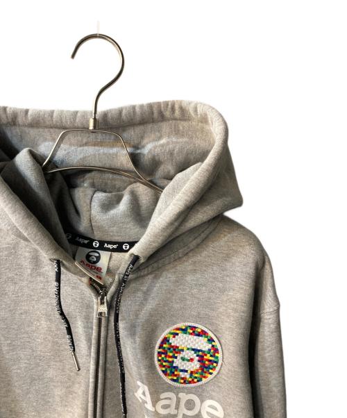 A BATHING APE（ア ベイシング エイプ）A BATHING APE (ア ベイシング エイプ) ジップパーカー グレー サイズ:Lの古着・服飾アイテム
