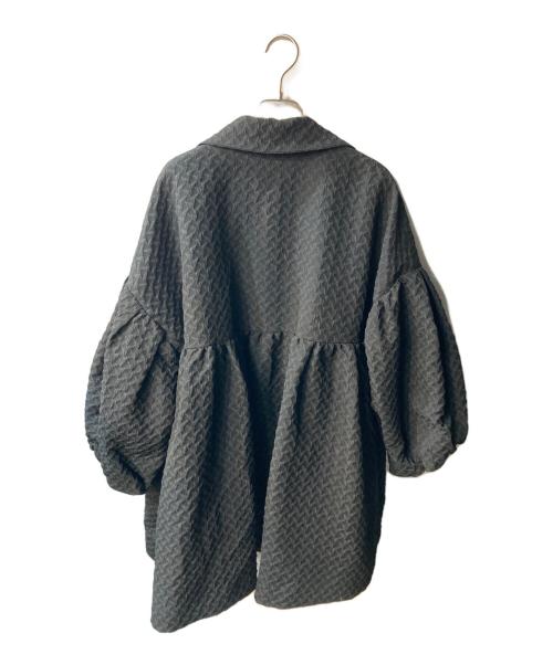 COCODEAL（ココディール）COCODEAL (ココディール) ジャガードパフスリーブコート ブラック サイズ:1の古着・服飾アイテム