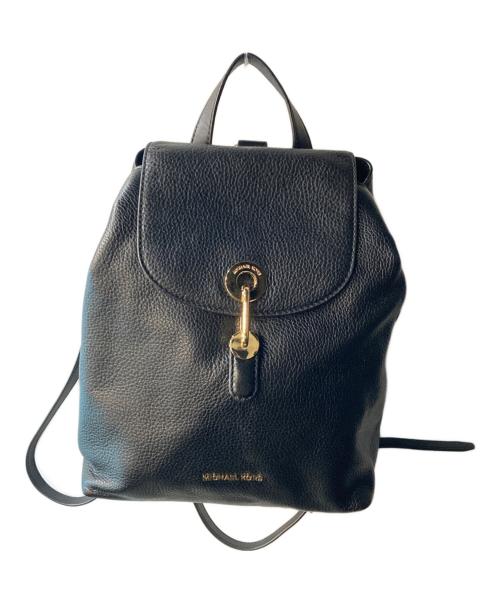 MICHAEL KORS（マイケル・コース）MICHAEL KORS (マイケル・コース) レザーバックパック ブラックの古着・服飾アイテム