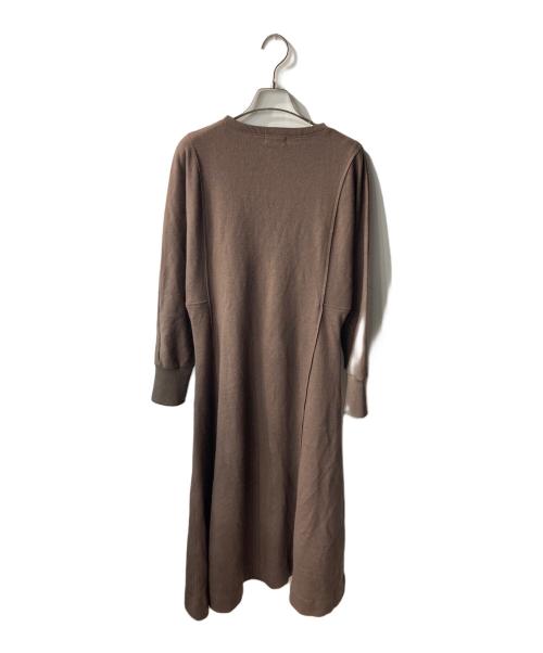 IENA（イエナ）IENA (イエナ) ウォッシャブルウールスムースワンピース ブラウン サイズ:38の古着・服飾アイテム
