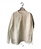 MARKAマーカ）の古着「HENLEY NECK TEE L/S」｜ホワイト