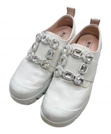 Roger Vivier（ロジェ ヴィヴィエ）の古着「ウォーキーヴィヴ ストラスバックル」｜ホワイト