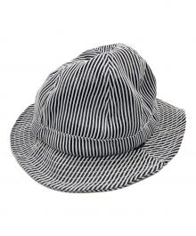 SUPREME（シュプリーム）の古着「Stripe Mesh Bell Hat」｜ブラック×ホワイト