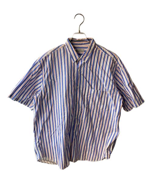 COMME des GARCONS HOMME（コムデギャルソン オム）COMME des GARCONS HOMME (コムデギャルソン オム) ストライプショートスリーブシャツ ブルー サイズ:不明の古着・服飾アイテム