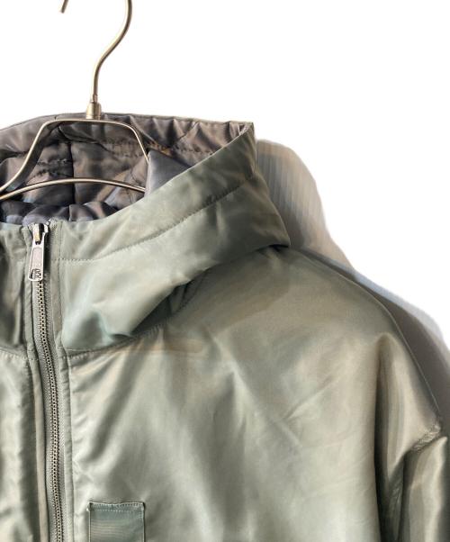 The Duffer of ST.George（ザ ダファーオブセントジョージ）The Duffer of ST.George (ザ ダファーオブセントジョージ) 中綿入り フーデッドMA-1 カーキ サイズ:XLの古着・服飾アイテム