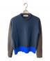 MARNI（マルニ）の古着「CRAZY PATTERN CREW NECK KNIT」｜ネイビー