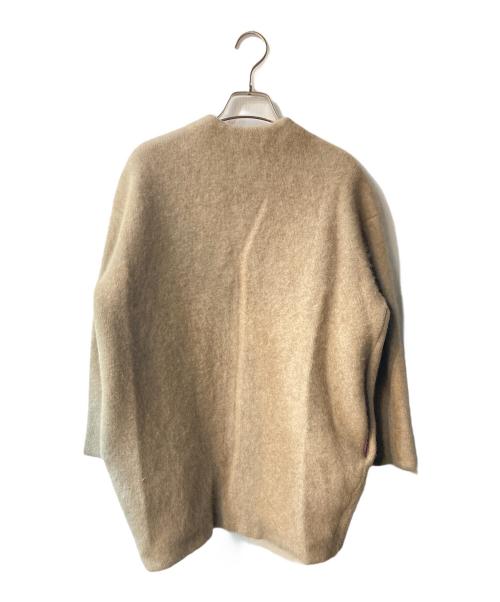 ELENDEEK（エレンディーク）ELENDEEK (エレンディーク) ラクーンミックスウールカーディガン ブラウン サイズ:Freeの古着・服飾アイテム