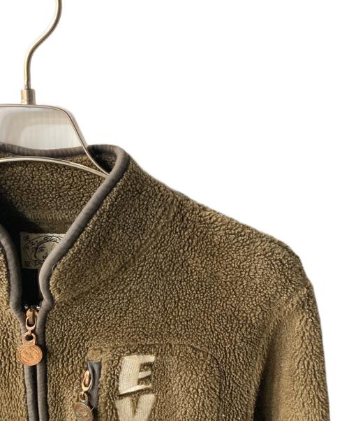 EVISU（エヴィス）EVISU (エヴィス) フリースジャケット刺繍ロゴビッグカモメ ブラウン サイズ:34の古着・服飾アイテム