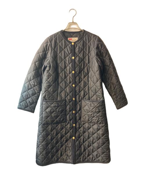 Traditional Weatherwear（トラディショナルウェザーウェア）Traditional Weatherwear (トラディショナルウェザーウェア) ARKLEY LONG キルティングロングコート ブラック サイズ:34の古着・服飾アイテム