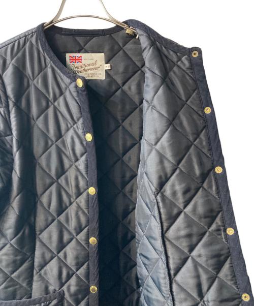 Traditional Weatherwear（トラディショナルウェザーウェア）Traditional Weatherwear (トラディショナルウェザーウェア) ARKLEY LONG キルティングロングコート ブラック サイズ:34の古着・服飾アイテム
