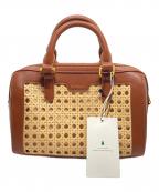 green label relaxing×SINBONOグリーンレーベルリラクシング×シンボノ）の古着「バッグ」｜ブラウン×ベージュ