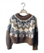 BEAUTY&YOUTHビューティーアンドユース）の古着「Sweater」｜ブラウン×ネイビー