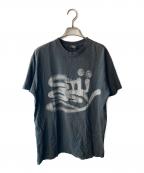 stussyステューシー）の古着「オールド プリントＴシャツ」｜ブラック