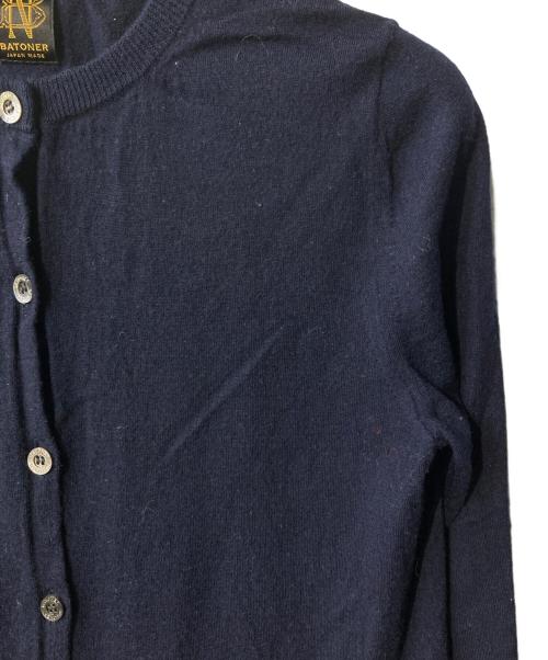 BATONER（バトナ―）BATONER (バトナ―) 丸首カーディガン ネイビー サイズ:1の古着・服飾アイテム