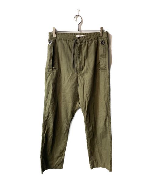 OAMC（オーエーエムシー）OAMC (オーエーエムシー) Cropped Zip Pant カーキ サイズ:Sの古着・服飾アイテム