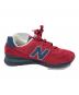 NEW BALANCE (ニューバランス) ローカットスニーカー レッド サイズ:27.5cm：12000円
