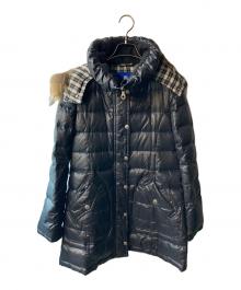BURBERRY BLUE LABEL（バーバリーロンドンブルーレーベル）の古着「ダウンコート」｜ブラック