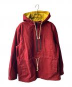 FRANK LEDERフランクリーダー）の古着「Washed Cotton Ventile Anorak Jacket」｜レッド