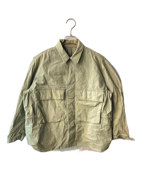 DRAWER（ドゥロワー）Drawer (ドゥロワー) コットンミリタリージャケット カーキ サイズ:36の古着・服飾アイテム