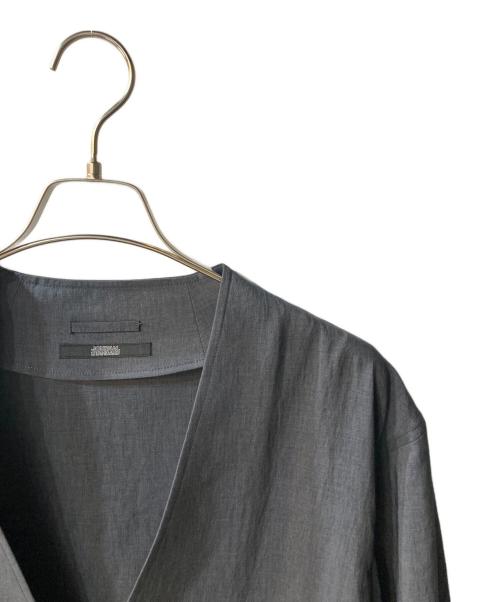 JOURNAL STANDARD（ジャーナルスタンダード）JOURNAL STANDARD (ジャーナルスタンダード) 吸水速乾 / 通気性 EVALET ストレッチ ノーカラージャケット グレー サイズ:Lの古着・服飾アイテム