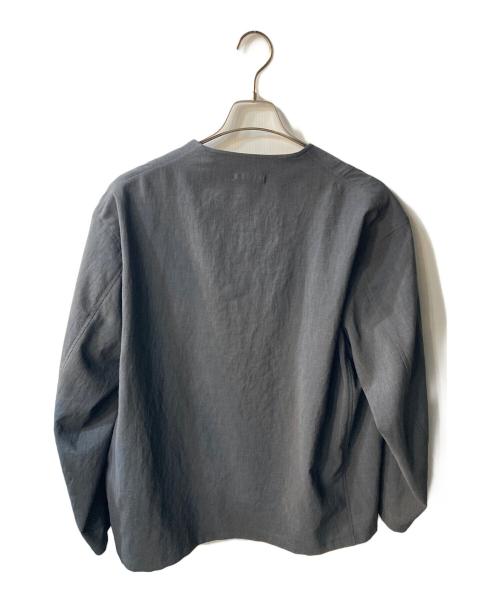 JOURNAL STANDARD（ジャーナルスタンダード）JOURNAL STANDARD (ジャーナルスタンダード) 吸水速乾 / 通気性 EVALET ストレッチ ノーカラージャケット グレー サイズ:Lの古着・服飾アイテム