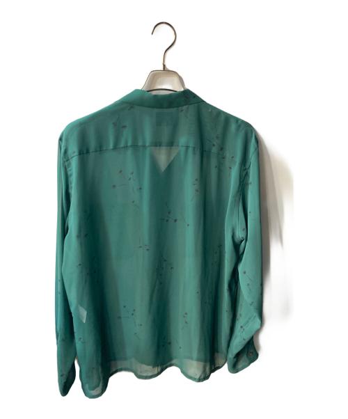 Needles（ニードルズ）Needles (ニードルズ) Classic Shirt -Poly Chiffon / Floral Printed- グリーン サイズ:Lの古着・服飾アイテム