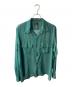 Needles（ニードルズ）の古着「Classic Shirt -Poly Chiffon / Floral Printed-」｜グリーン