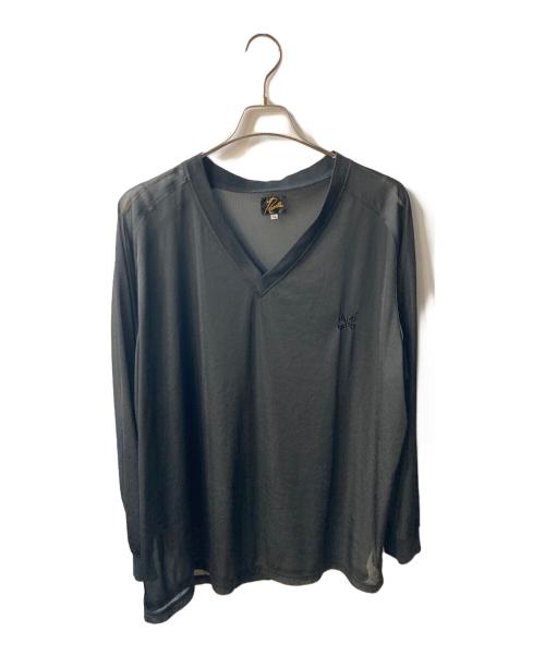 Needles（ニードルズ）Needles (ニードルズ) L/S V Neck Tee Black ブラック サイズ:XLの古着・服飾アイテム