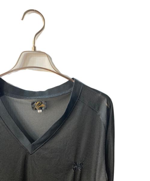 Needles（ニードルズ）Needles (ニードルズ) L/S V Neck Tee Black ブラック サイズ:XLの古着・服飾アイテム
